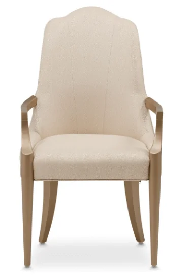 Malibu Crest Crotch Mahogany Dining Arm Chair