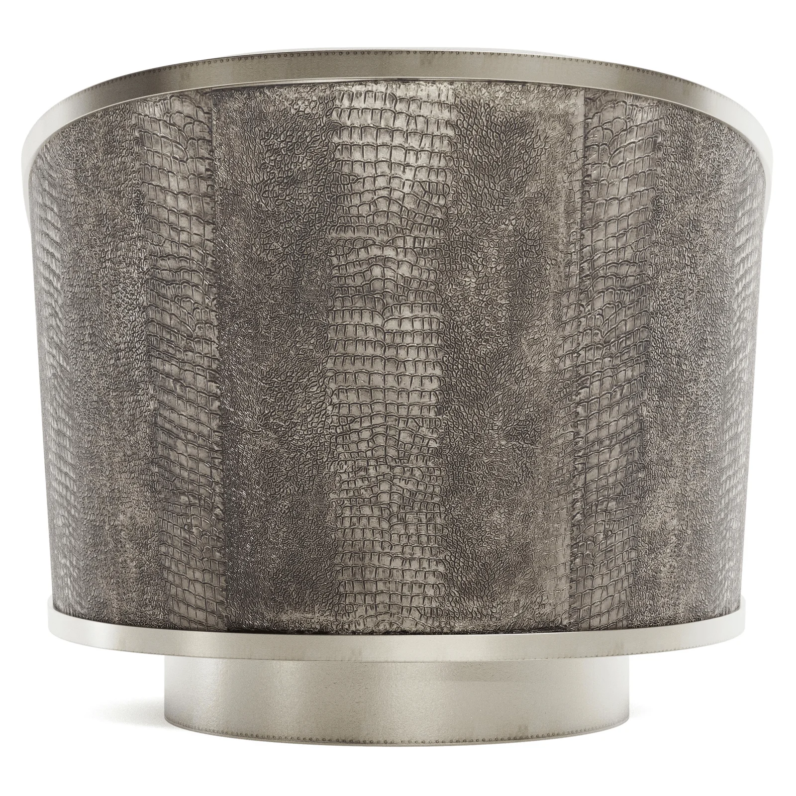 Miles Leather Swivel Chair - Image 4