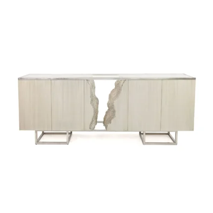 Terra Four-Door Credenza, White
