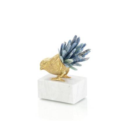 Brass Bird and Kyanite Sculpture II