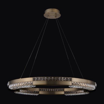 Dama 34IN Winter Brass Pendant