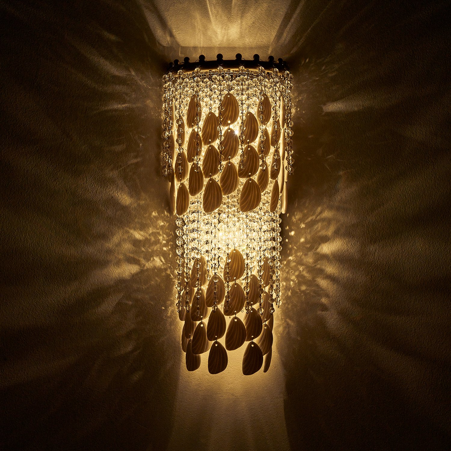 Farfalle 8.75-in 2 Light (40-watt) Brushed Champagne Gold Wall Sconce - Image 23