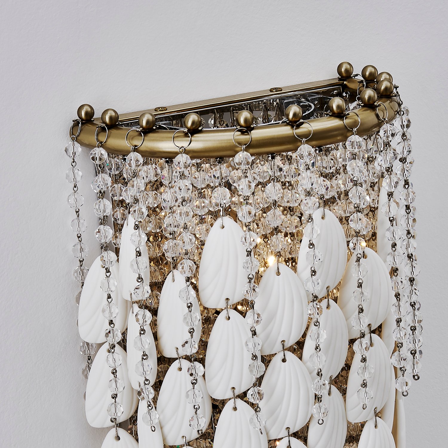 Farfalle 8.75-in 2 Light (40-watt) Brushed Champagne Gold Wall Sconce - Image 7