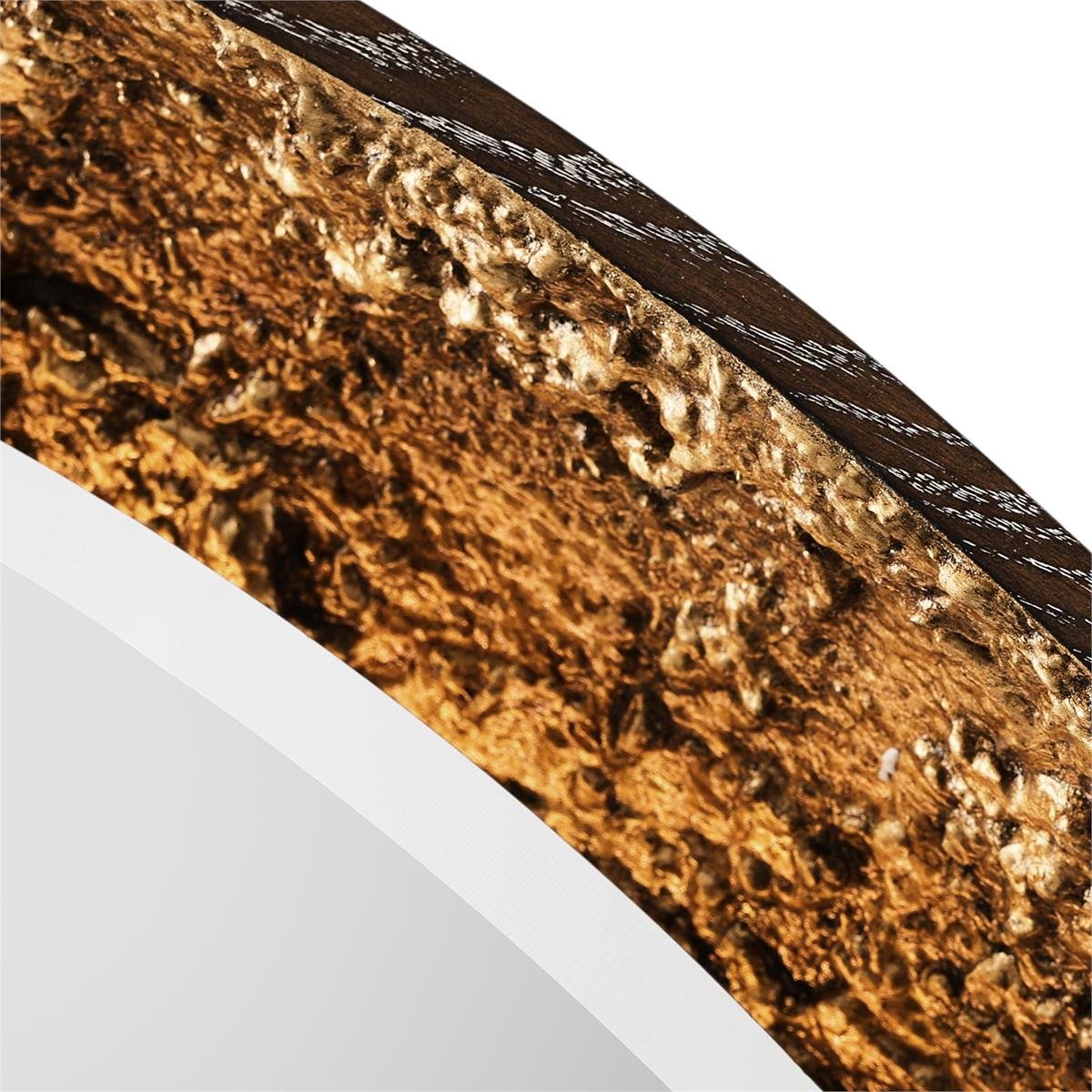 Gilded Oak Lighted Mirror