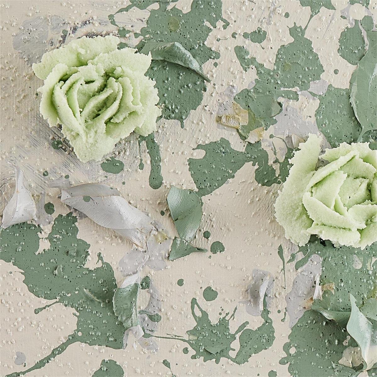 Liu Mengzhou's Hanging Rose Garden II On Canvas