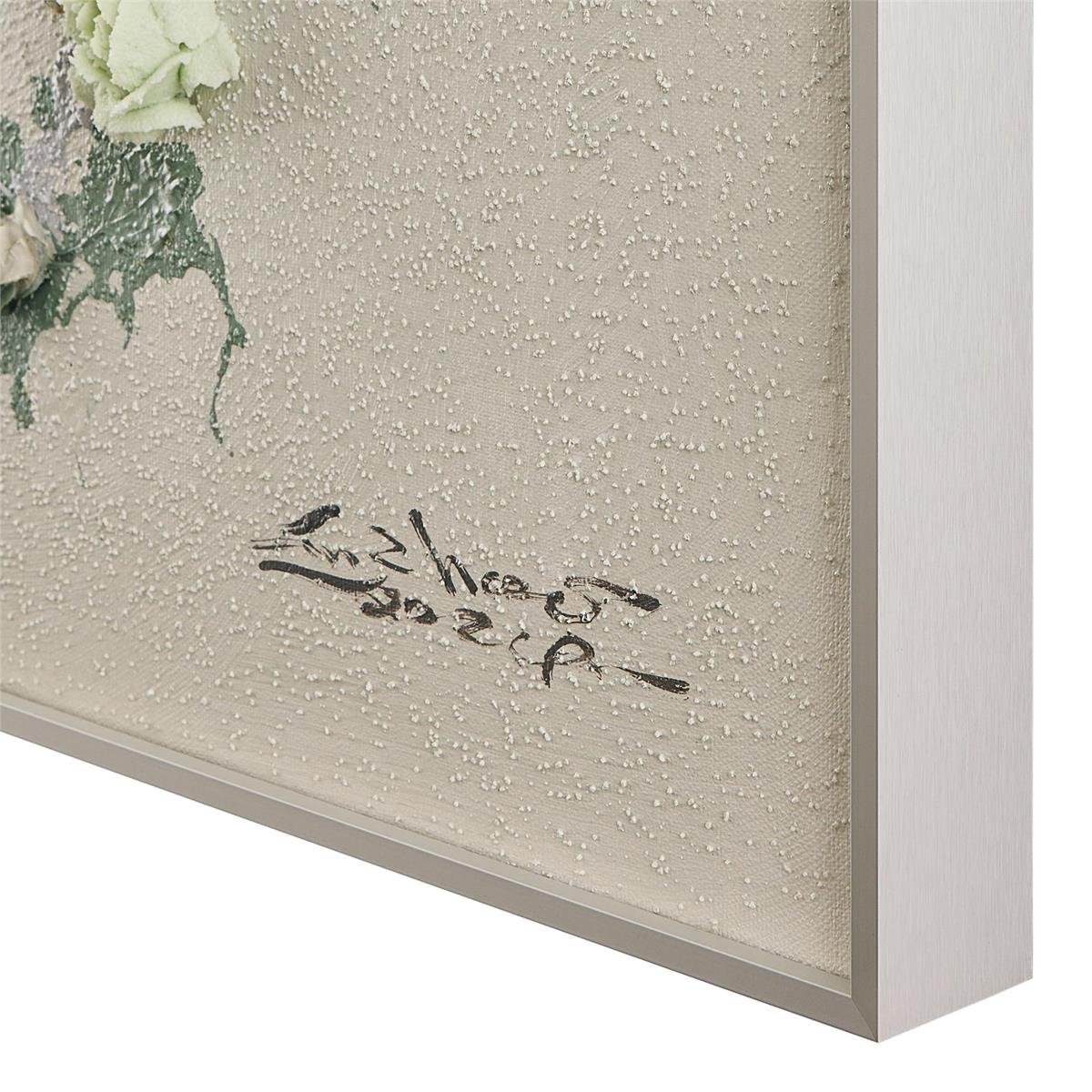 Liu Mengzhou's Hanging Rose Garden II Silver Aluminum Gallery Frame