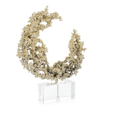 Lunar Embrace Sculpture on Crystal