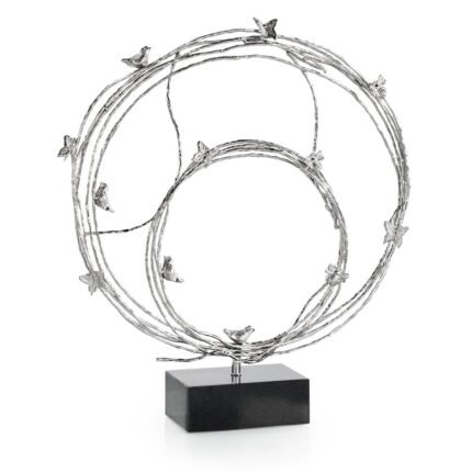 Roost Sculpture, Large Nickel