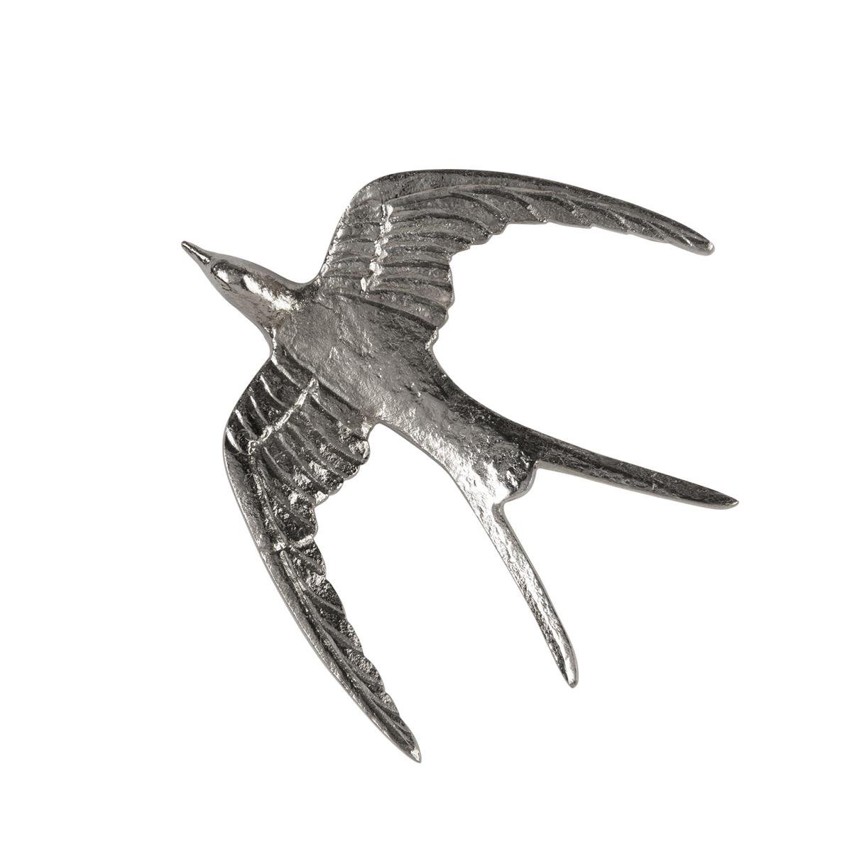 Set of Three Nickel Birds in Flight Second Bird