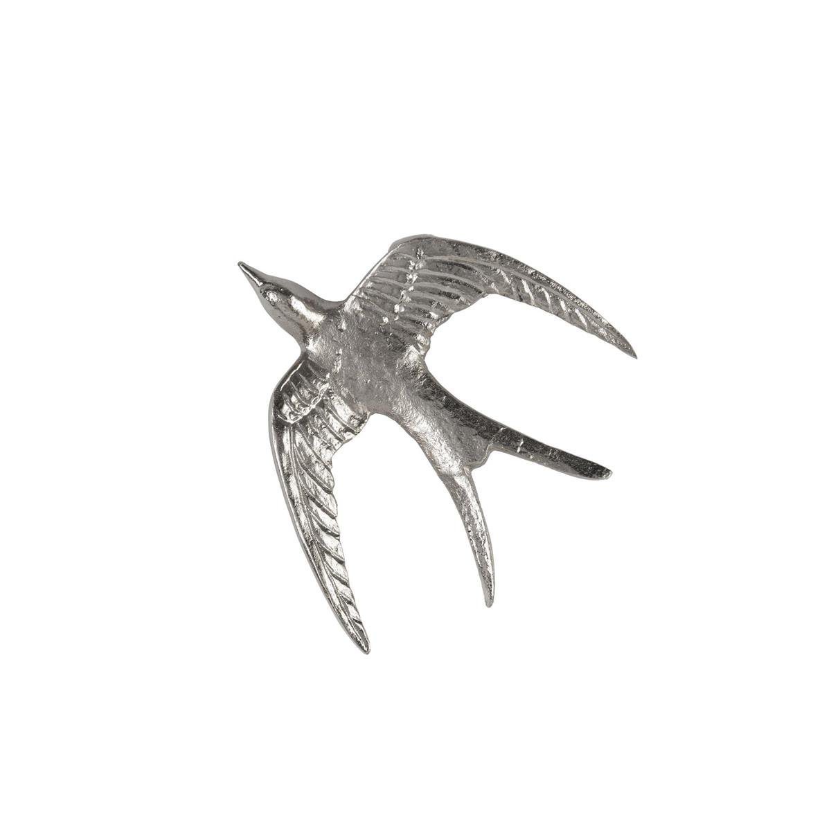 Set of Three Nickel Birds in Flight Third Bird