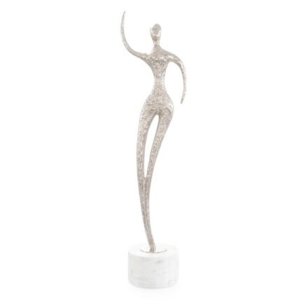Spectral Silhouette Sculpture on Marble II, Nickel