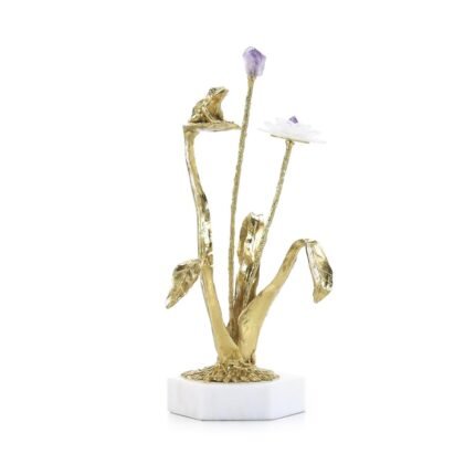 Stone Garden Sculpture on Marble Base I