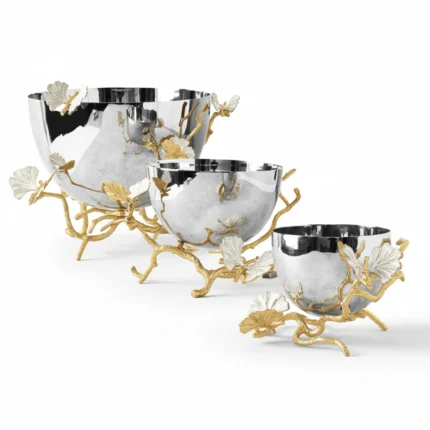 Butterfly Ginkgo Gold Bowl