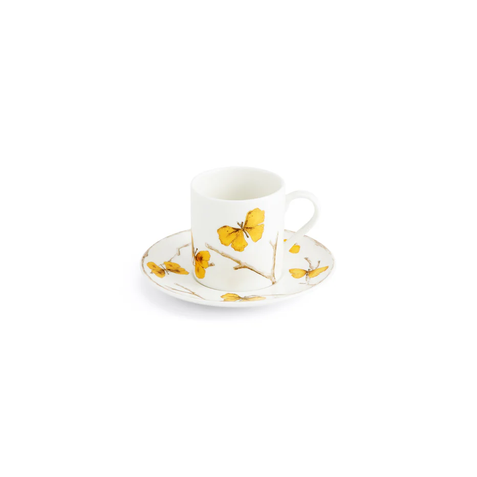 Butterfly Ginkgo Gold Demitasse - Image 8