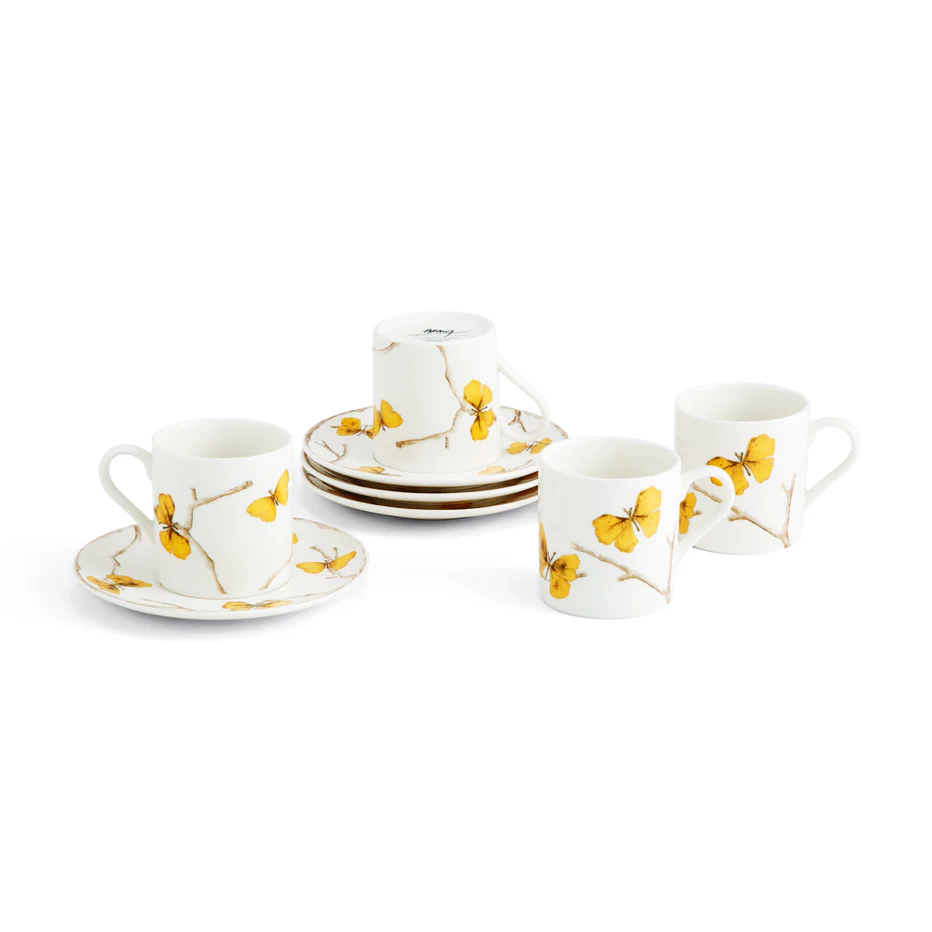Butterfly Ginkgo Gold Demitasse - Image 6