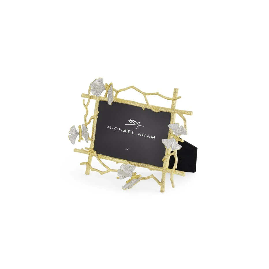 Butterfly Ginkgo Gold Frame - Image 7