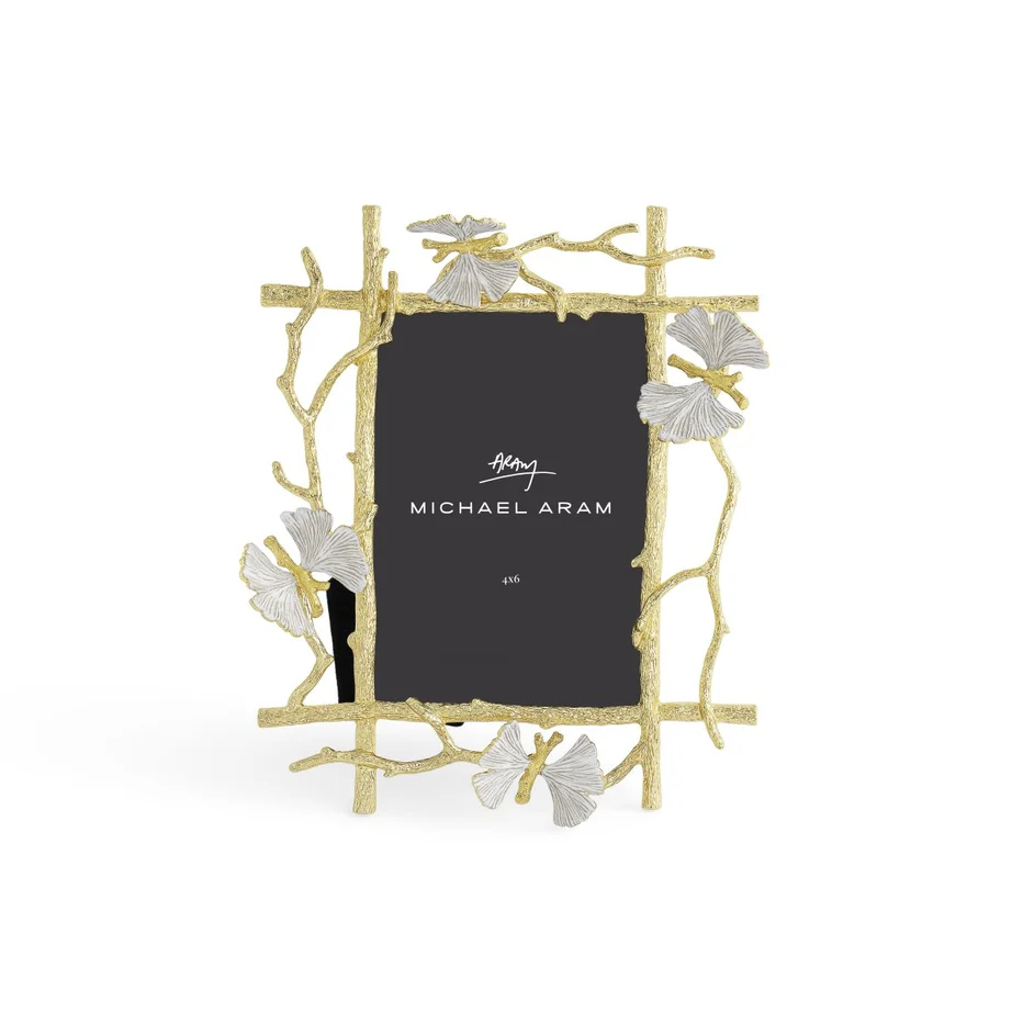 Butterfly Ginkgo Gold Frame - Image 9