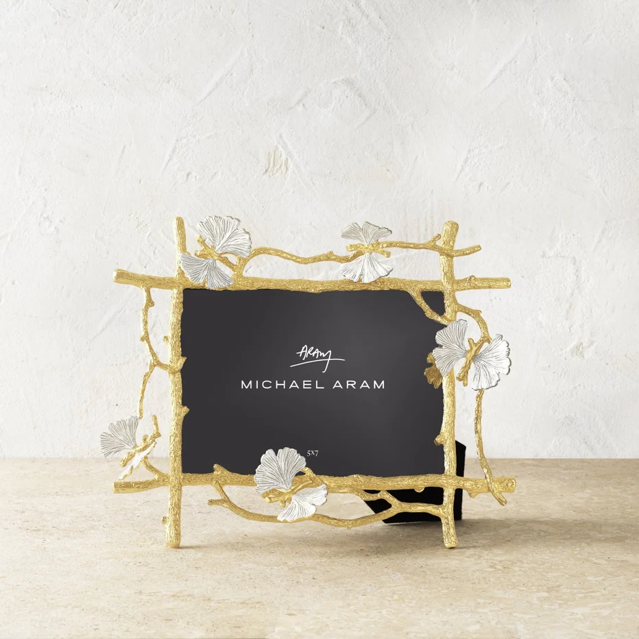 Butterfly Ginkgo Gold Frame - Image 12