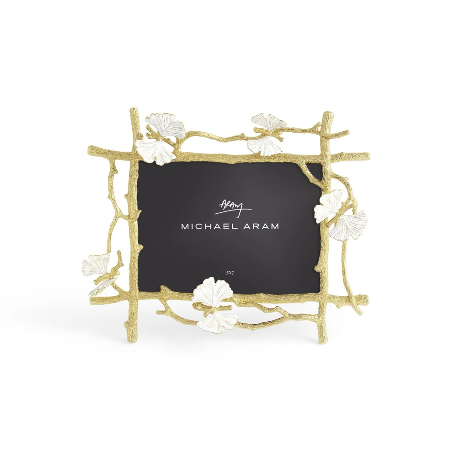 Butterfly Ginkgo Gold Frame - Image 16
