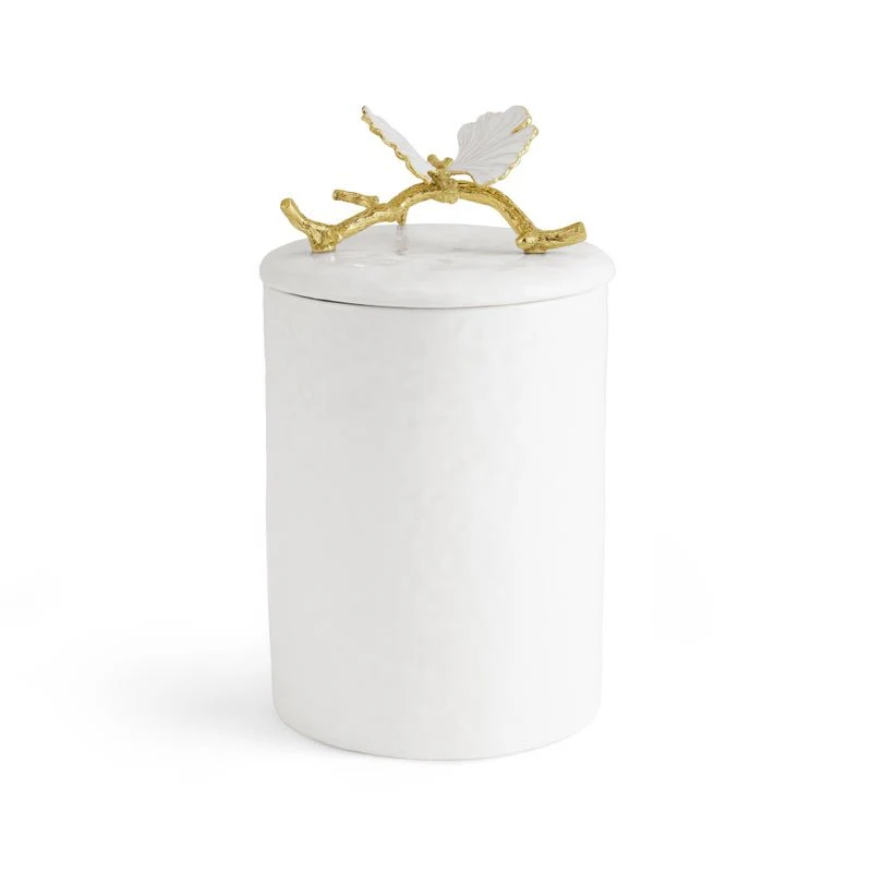 Butterfly Ginkgo Gold Porcelain Canister - Image 11