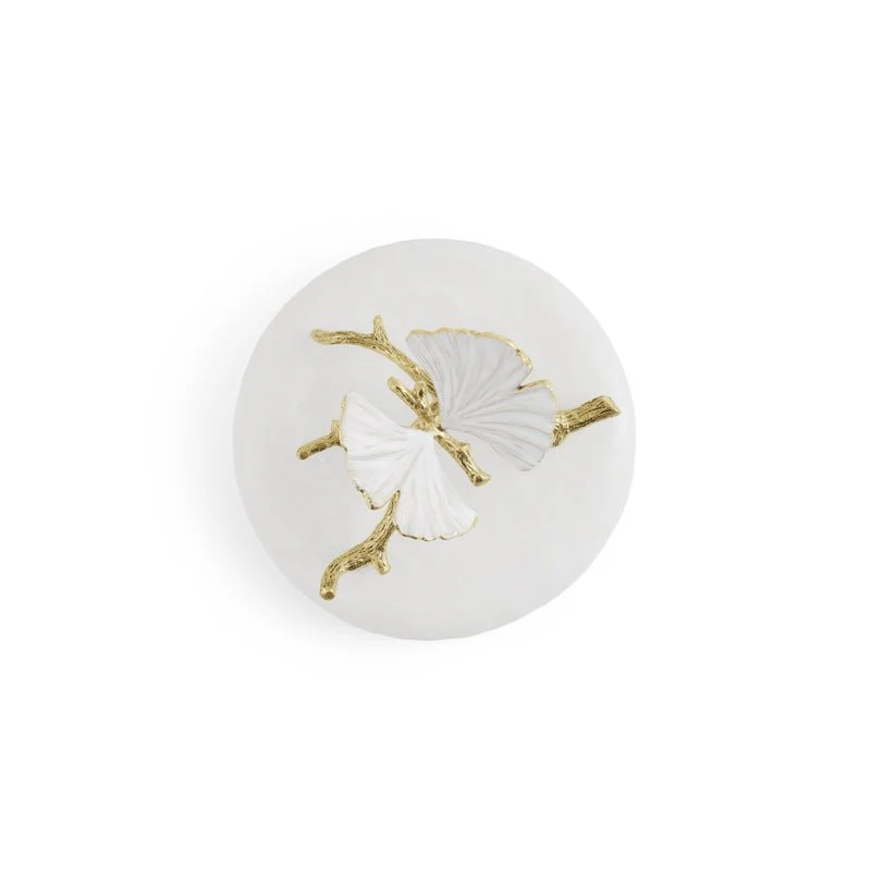 Butterfly Ginkgo Gold Porcelain Canister - Image 15