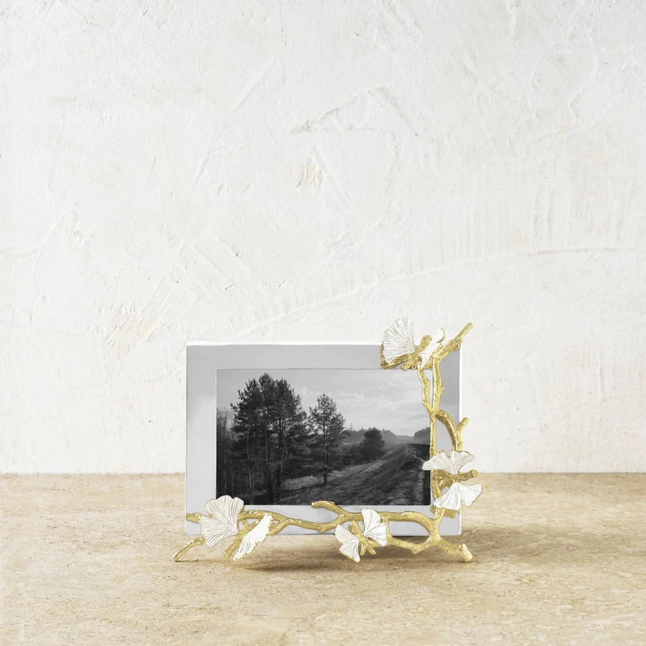 Butterfly Ginkgo Gold Reflective Frame - Image 3