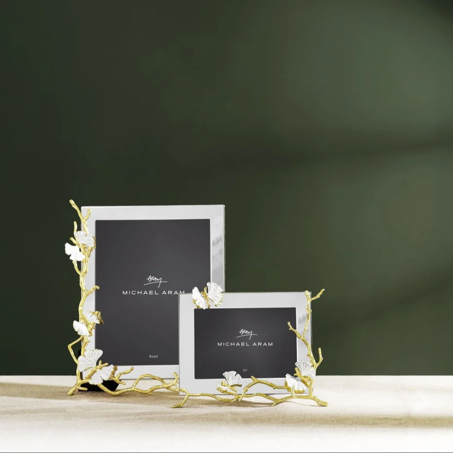 Butterfly Ginkgo Gold Reflective Frame - Image 14