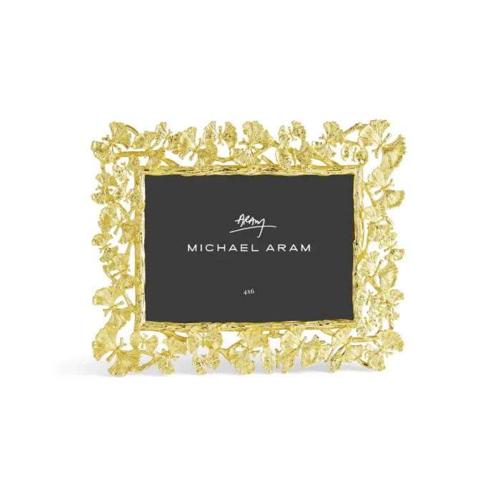 Michael Aram Butterfly Ginkgo Gold Sculpted Frame 4x6