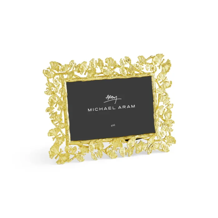 Michael Aram Butterfly Ginkgo Gold Sculpted Frame 4x6