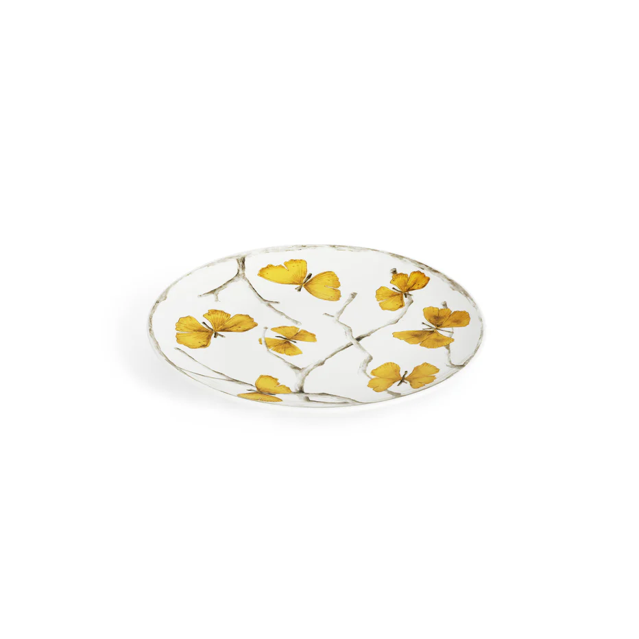 Butterfly Ginkgo Gold Tidbit Plate Set - Image 3