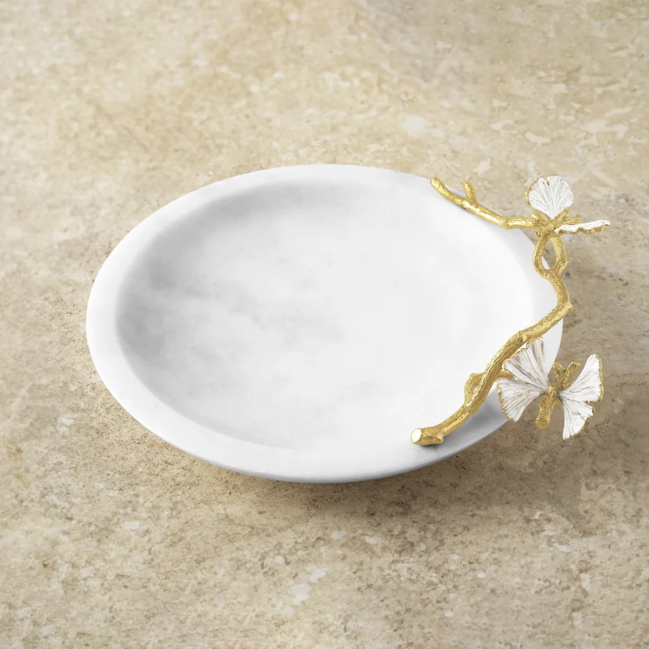 Butterfly Ginkgo Gold Trinket Dish - Image 2