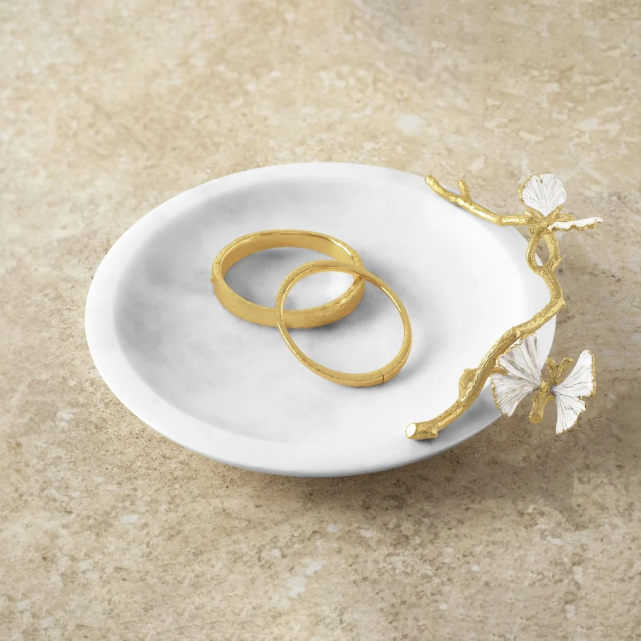Butterfly Ginkgo Gold Trinket Dish - Image 3