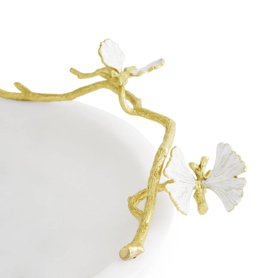 Butterfly Ginkgo Gold Trinket Dish - Image 4