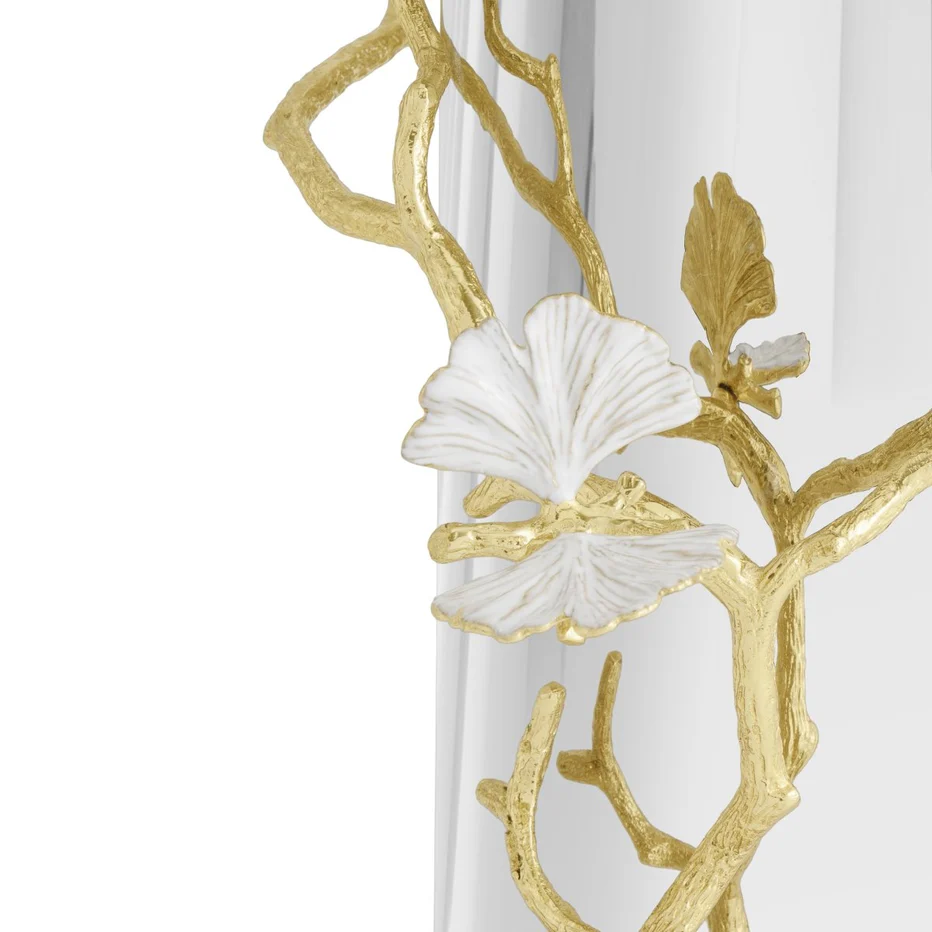 Butterfly Ginkgo Gold Vase - Image 13