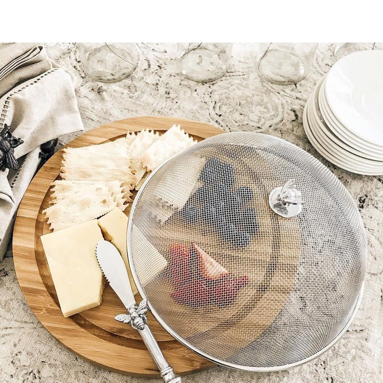 Bee 3 Piece Picnic Cheese Board / Spreader - Image 5