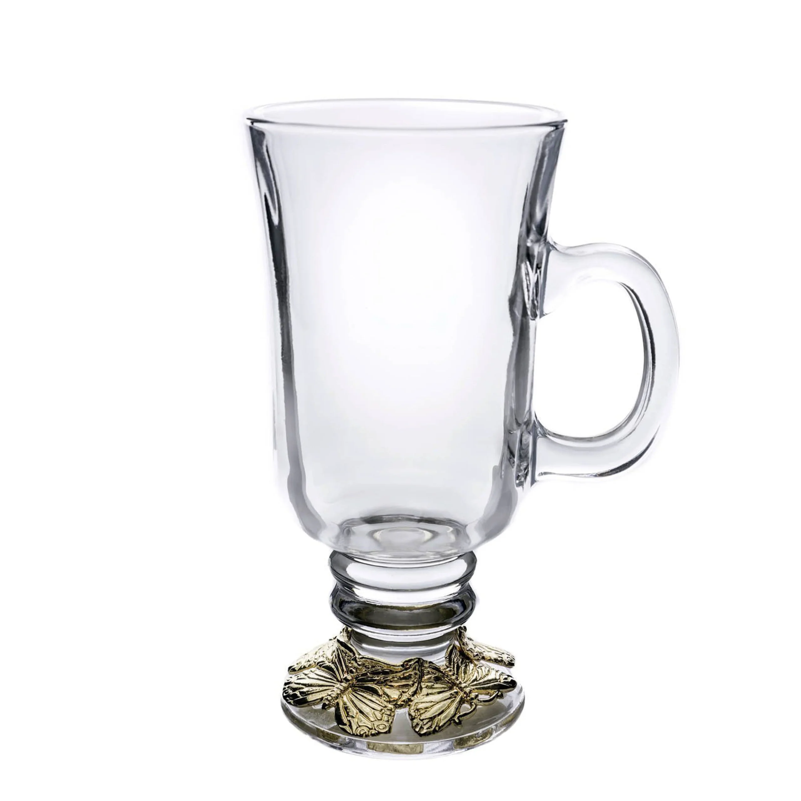 Butterfly 24 Gold Plated Glass Mug - Image 6