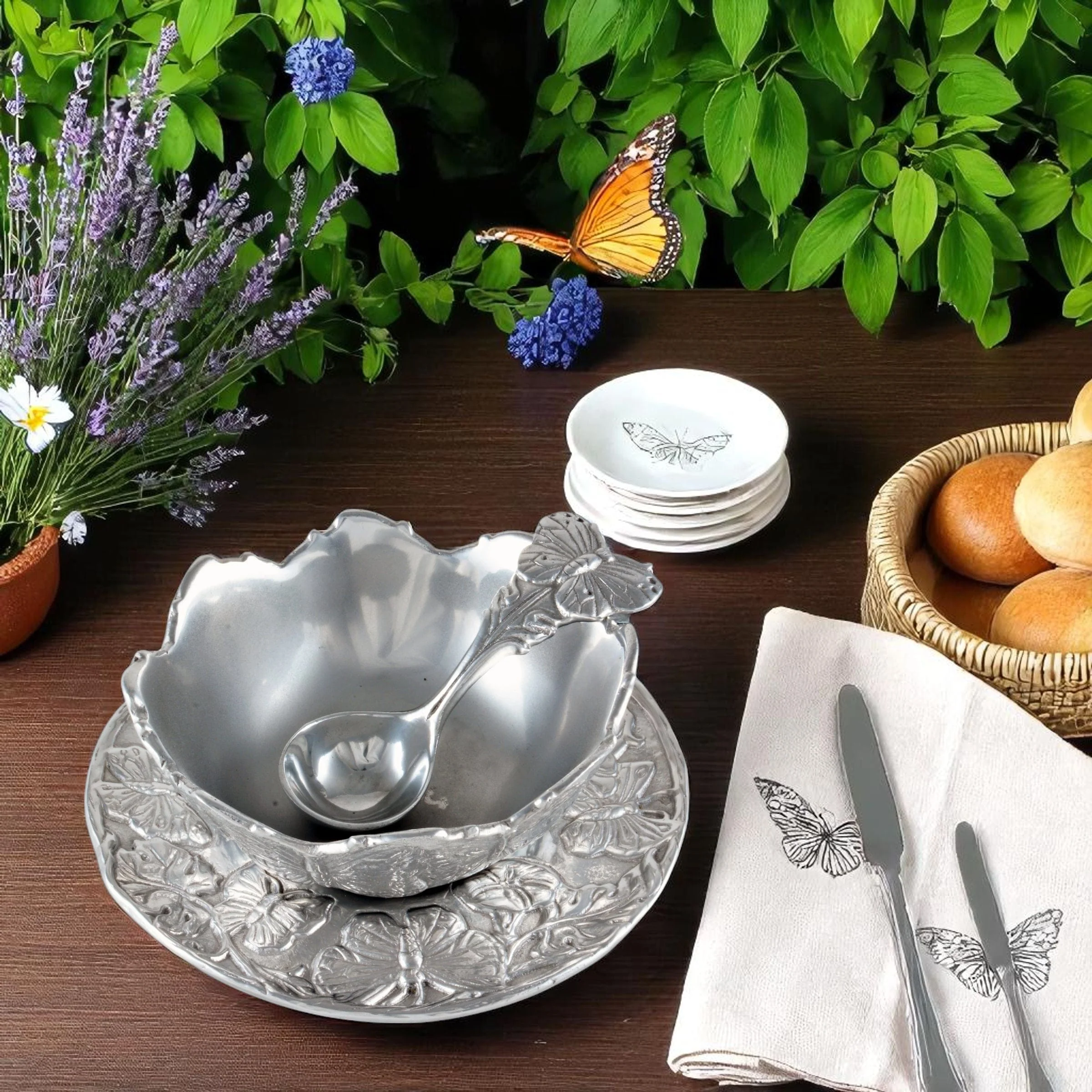 Butterfly Condiment Set 3-piece - Image 2