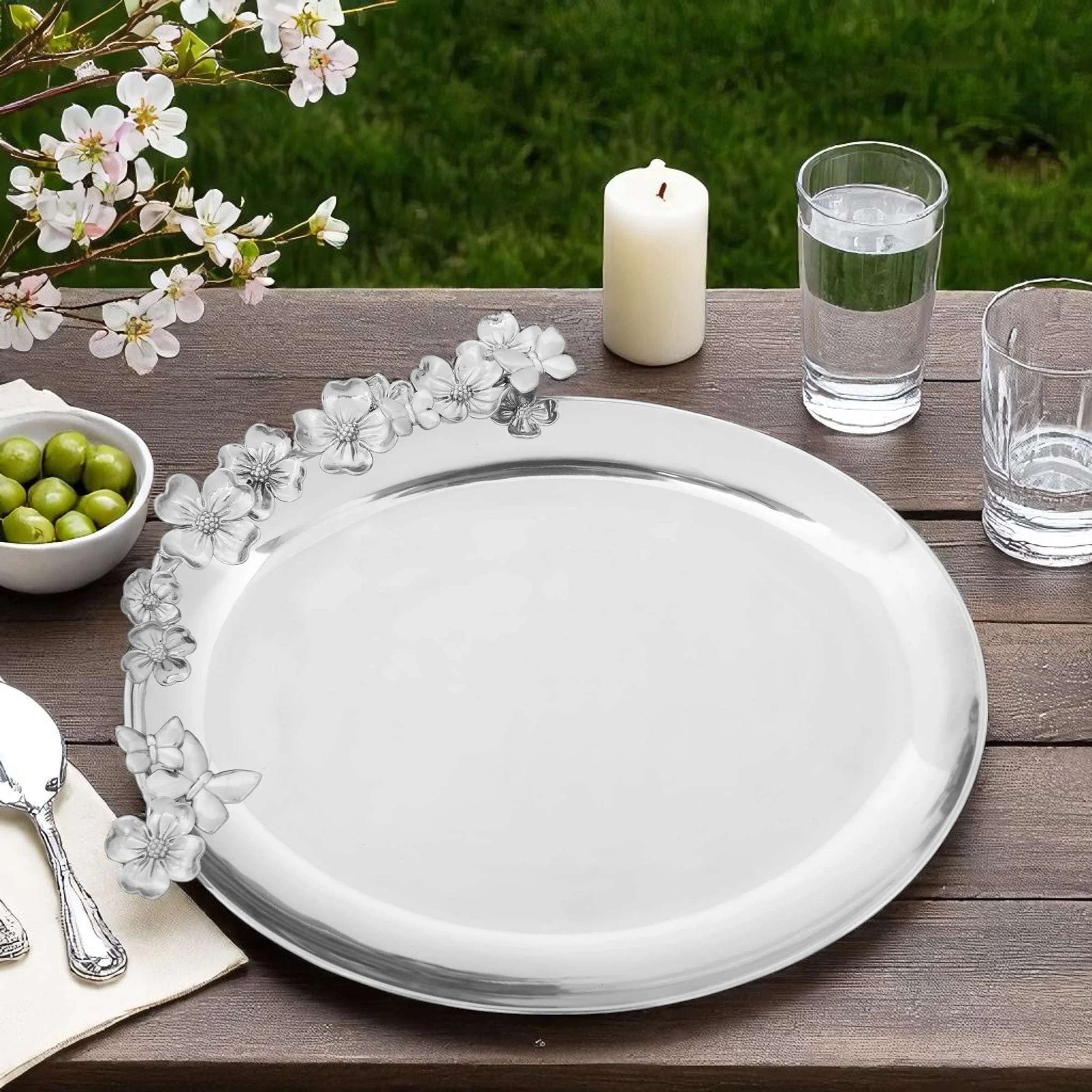 Butterfly Dogwood Platter - Image 3