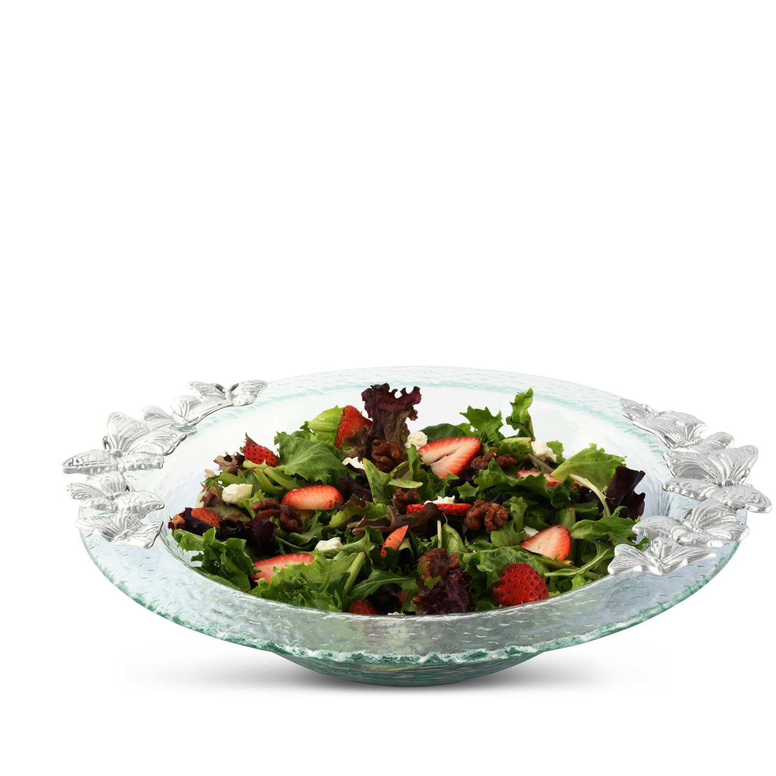 Butterfly Glass Salad Bowl - Image 6