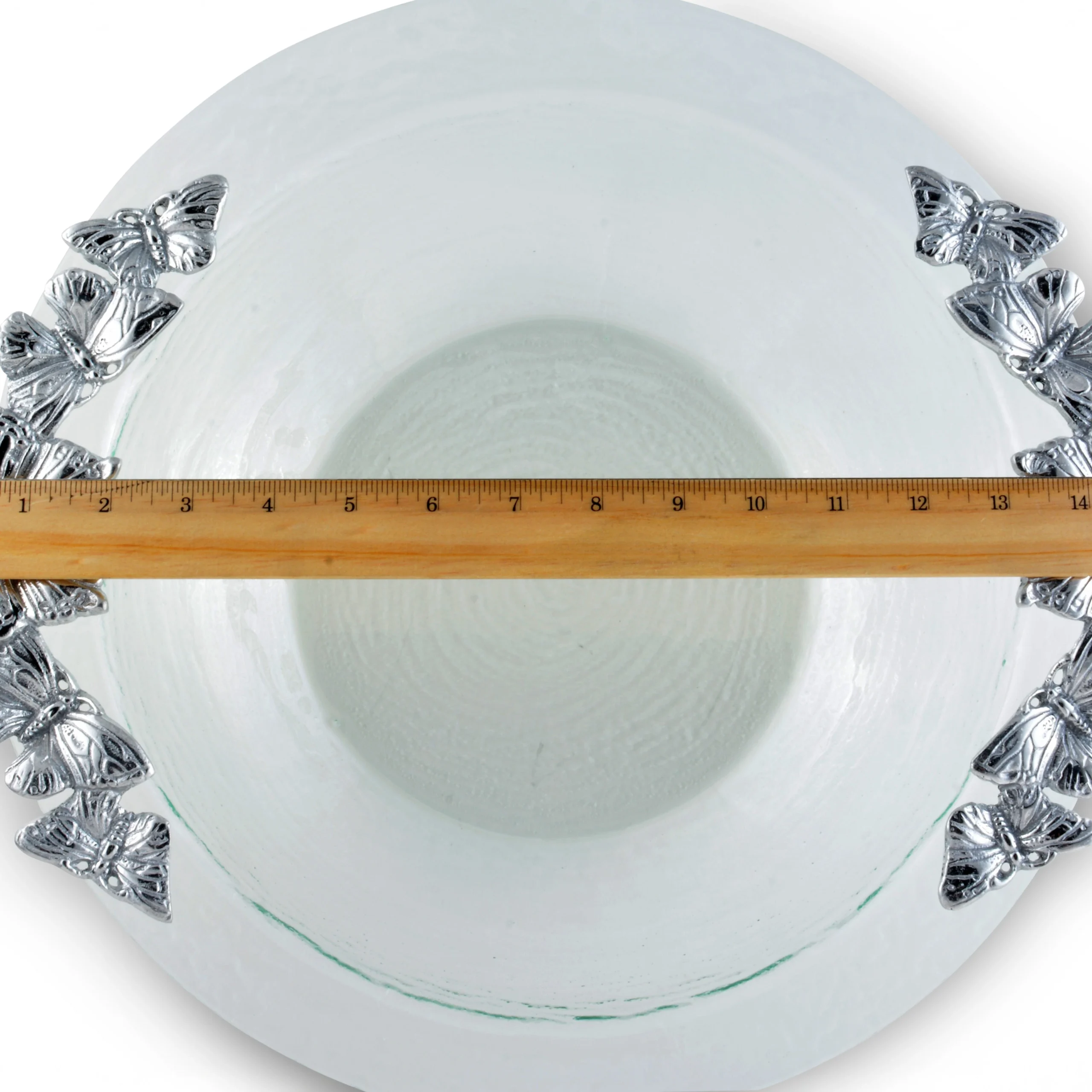 Butterfly Glass Salad Bowl - Image 10