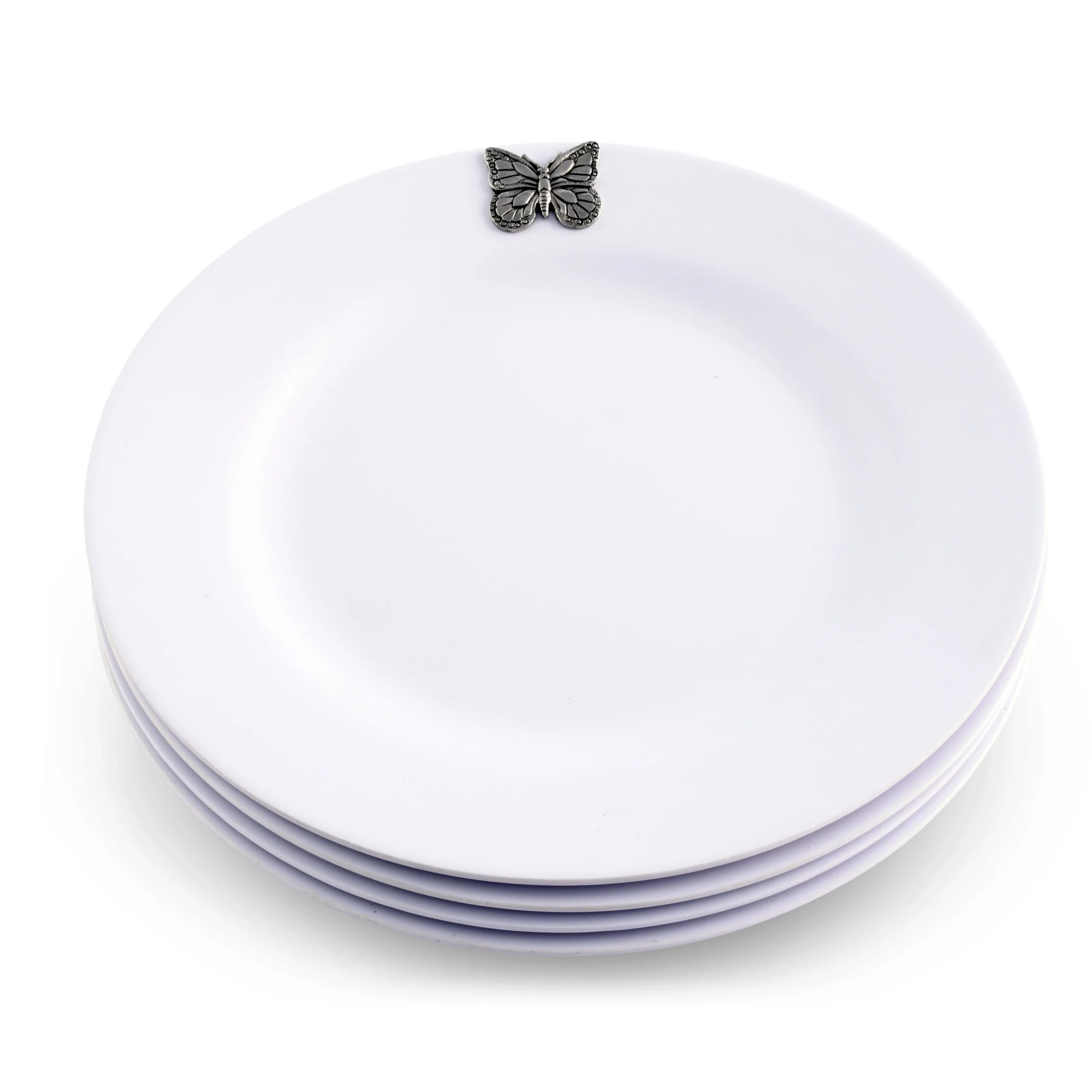 Butterfly Melamine Lunch Plates - Set of 4 - Image 7