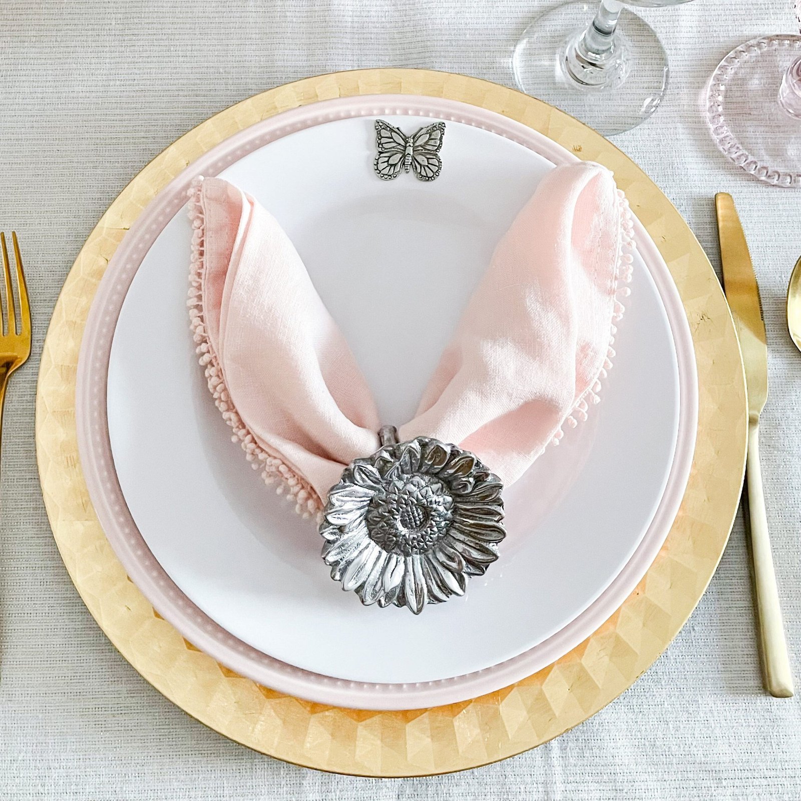 Butterfly Melamine Lunch Plates - Set of 4 - Image 8