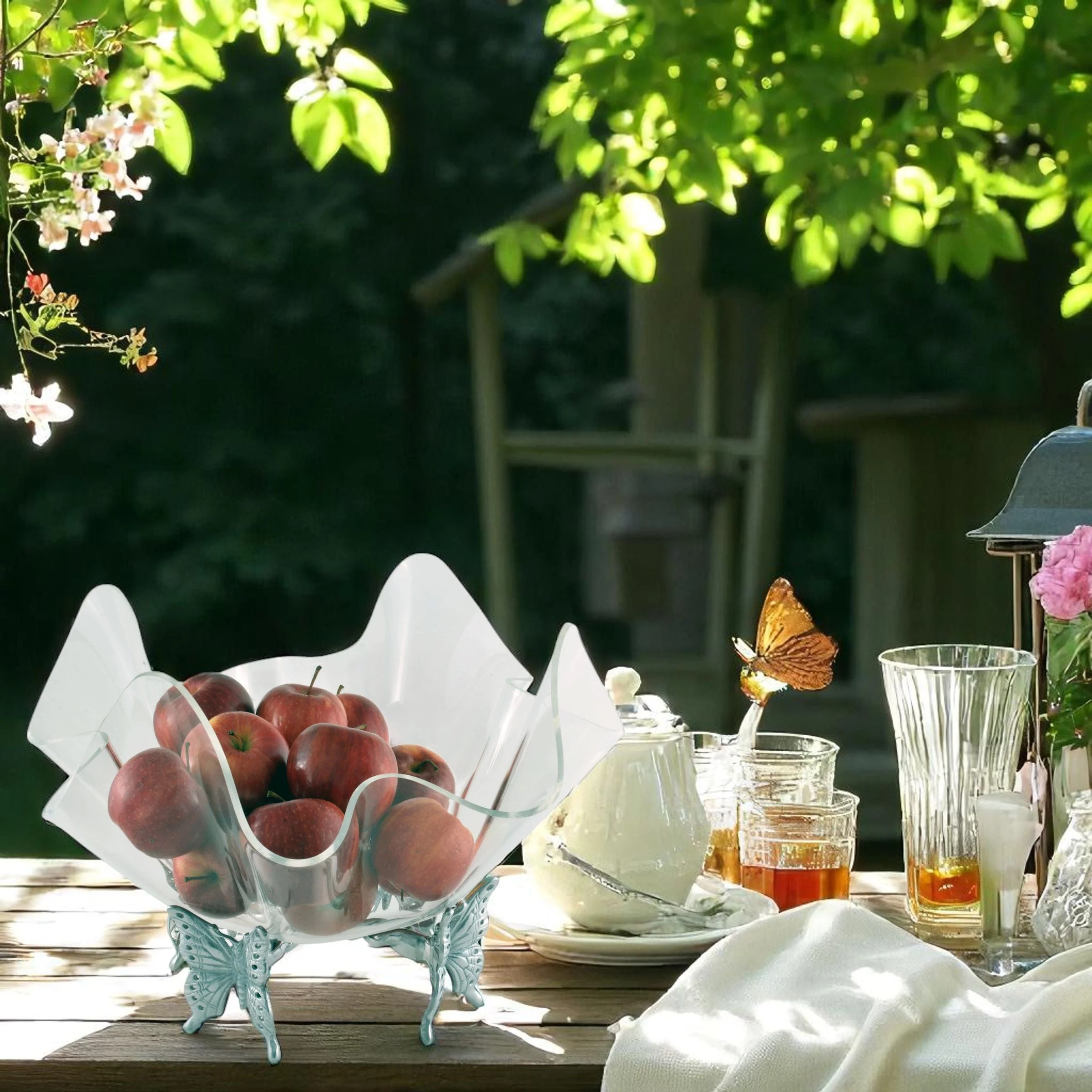 Butterfly Stand Acrylic Bowl 14 - Image 3