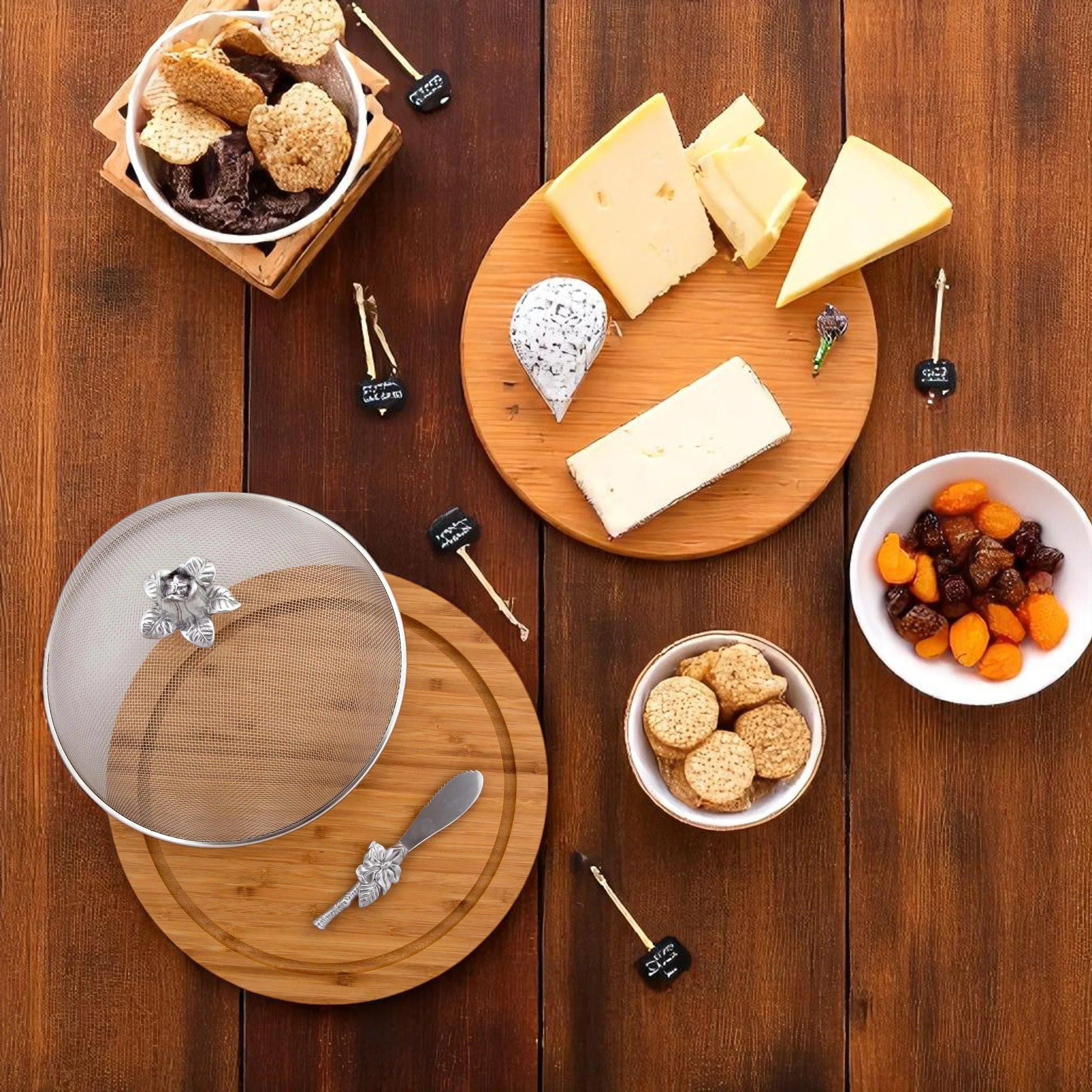 Magnolia 3 Piece Picnic Cheese Board / Spreader - Image 5