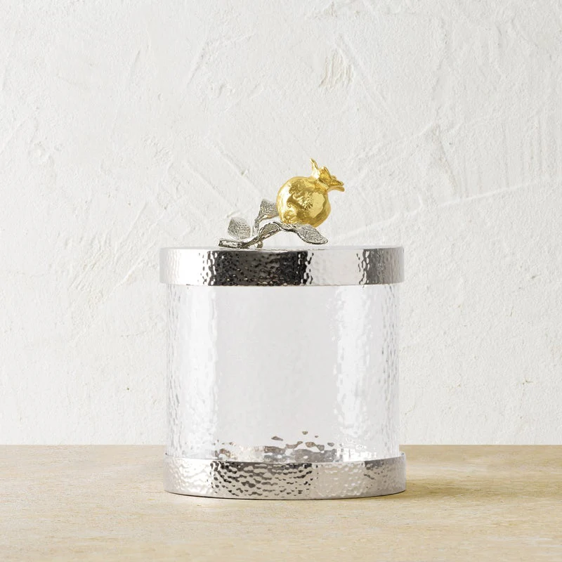 Pomegranate Silver & Gold Canisters - Image 3