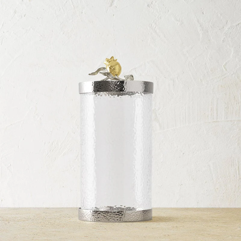 Pomegranate Silver & Gold Canisters - Image 15
