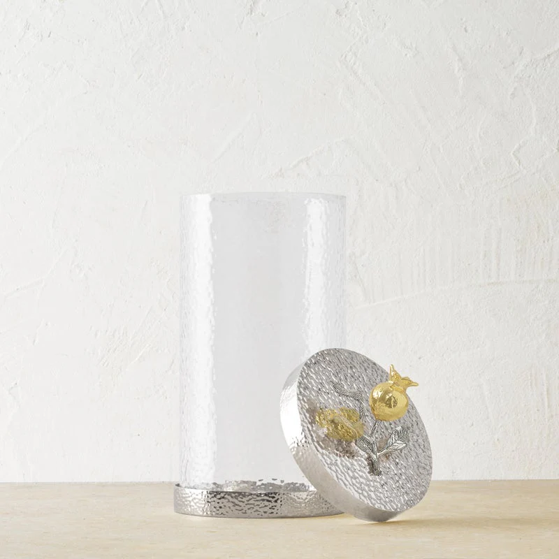 Pomegranate Silver & Gold Canisters - Image 16