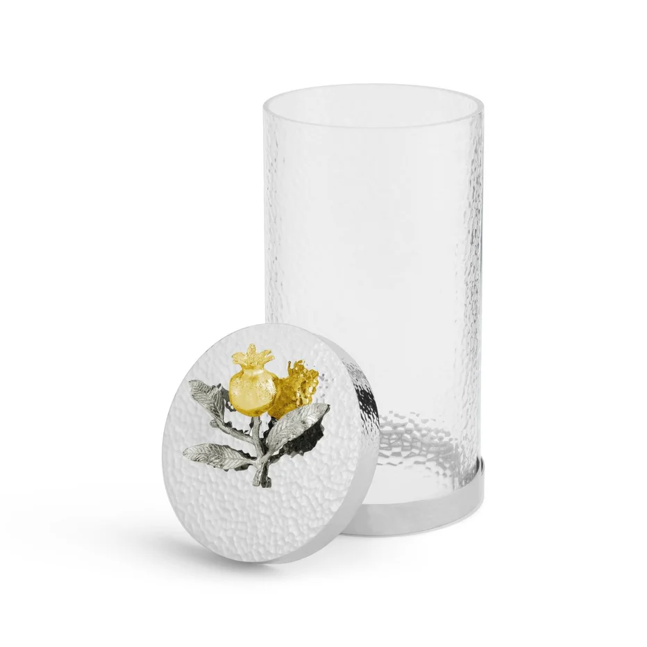 Pomegranate Silver & Gold Canisters - Image 17
