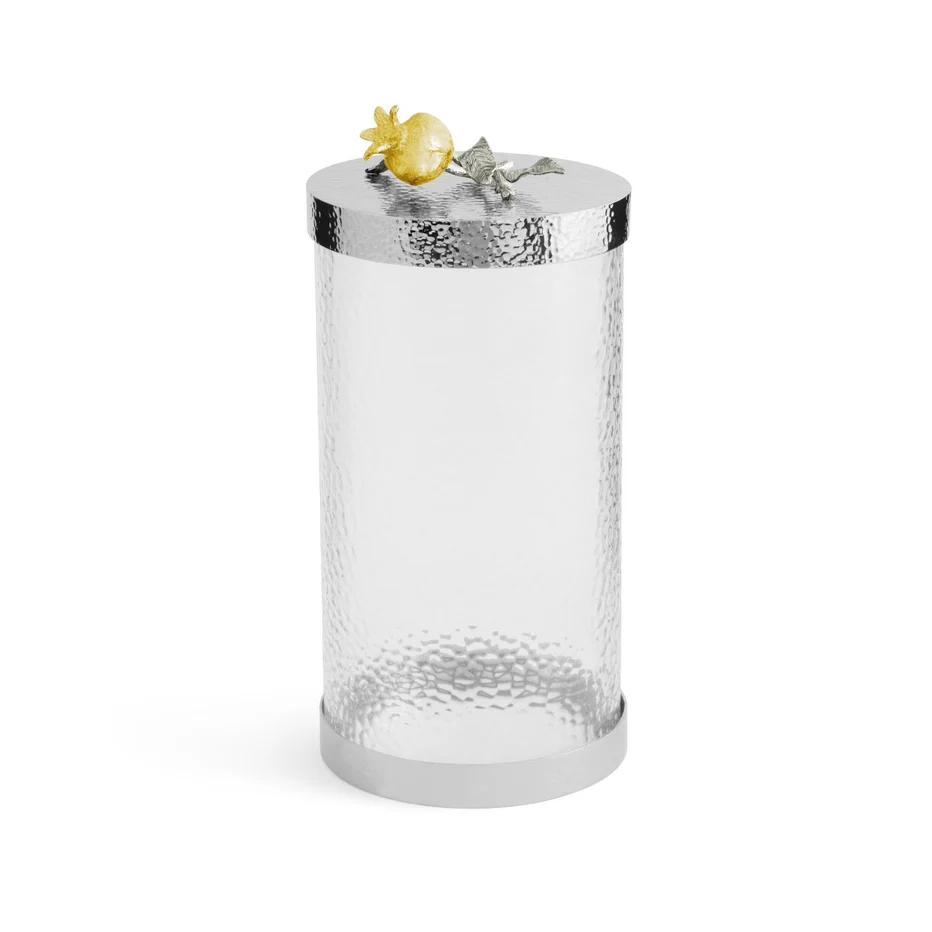 Pomegranate Silver & Gold Canisters - Image 14