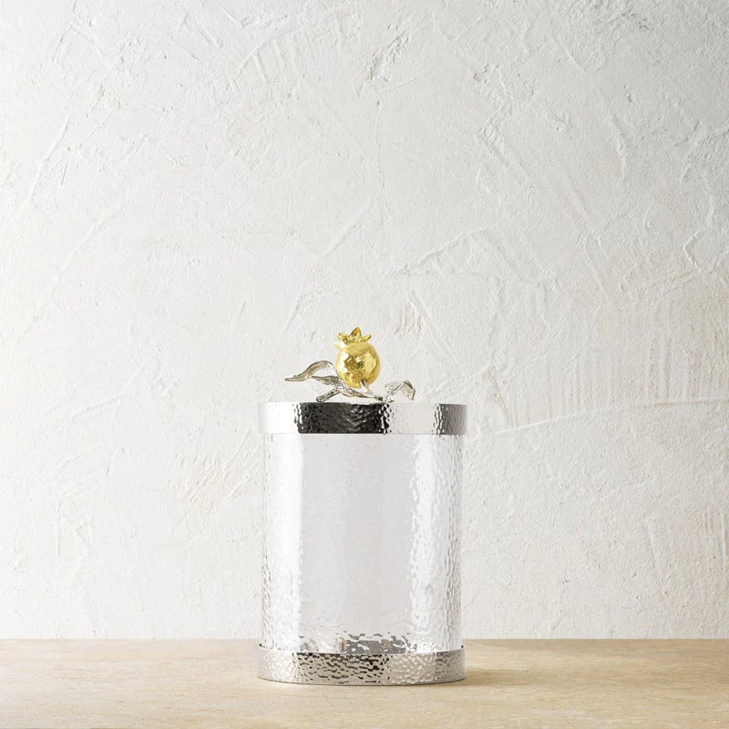 Pomegranate Silver & Gold Canisters - Image 7